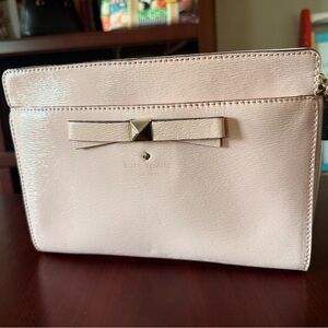 Kate Spade Blush Bow Clutch